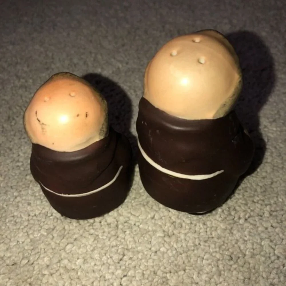 Vintage Goebel‎ Hummel Germany Friar Tuck Monk Salt Pepper Shakers Set ( 2)